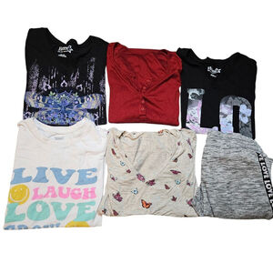 Juniors Small Five Shirts and Jogger Pants Bundle Fall Winter Spring Mystery Box